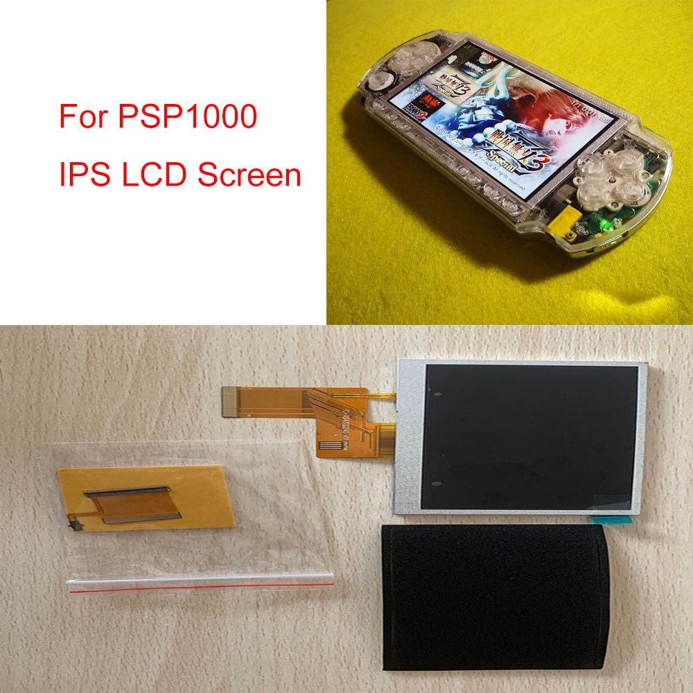 IPS LCD Screen For PSP1000 Game Console Special Cable For Sony PSP 1000 to IPS Screen LCD Highlight 
