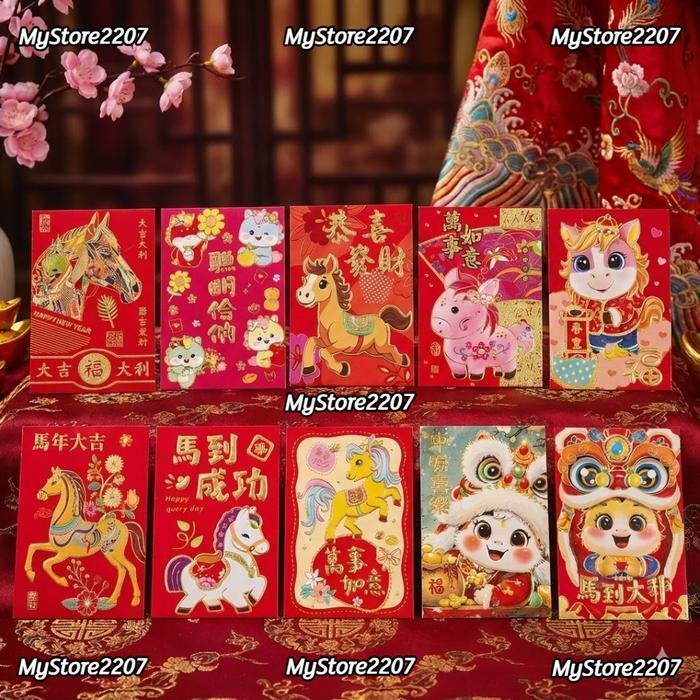 Angpao Imlek Tahun Kuda / Angpao Imlek Lucu / Angpao Imlek Fuk / Angpao Tahun Baru Imlek