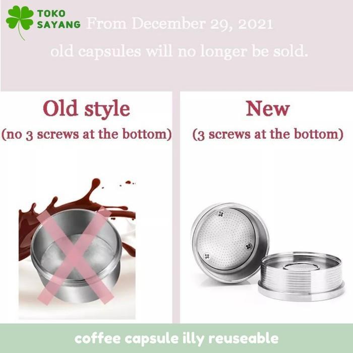 ILLY REFILL CAPSULE REUSEABLE FOR ILLY PLASTIC STAINLESS