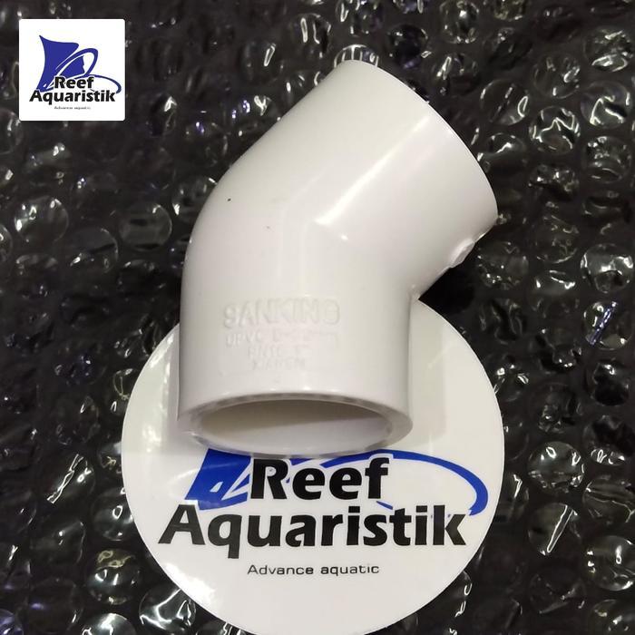 45 degree elbow UPVC keni UPVC 45 derajat 20mm