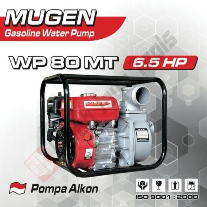 Promo MUGEN WP80MT Water Pump 3" 6.5 HP Mesin Pompa Alkon Air Sawah Irasi