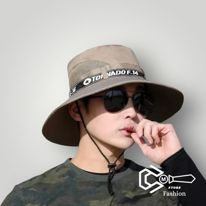 Topi Rimba Topi Gunung Topi Lebar Pria Wanita Dewasa Import Navy Blue