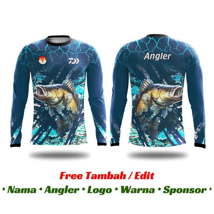 DISKON Baju Kaos Jersey Mancing Dryfit Custom STRIKE DAIWA BARRAMUNDI READY STOCK