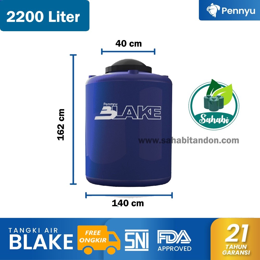 Tandon Air / Toren Air / Tangki Air Pennyu BLAKE 2000 Liter Invoice