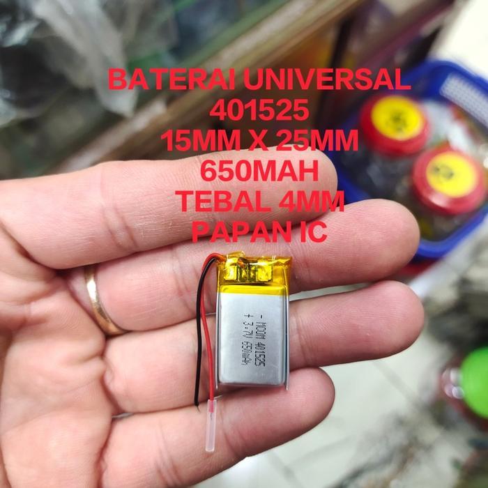Baterai Elektronik 401525 Ukuran 15Mm X 25Mm Kabel 2 Battery Universal