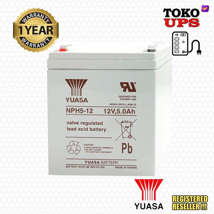 BATTERY UPS YUASA 12V 5AH AKI KERING YUASA NPH5-12