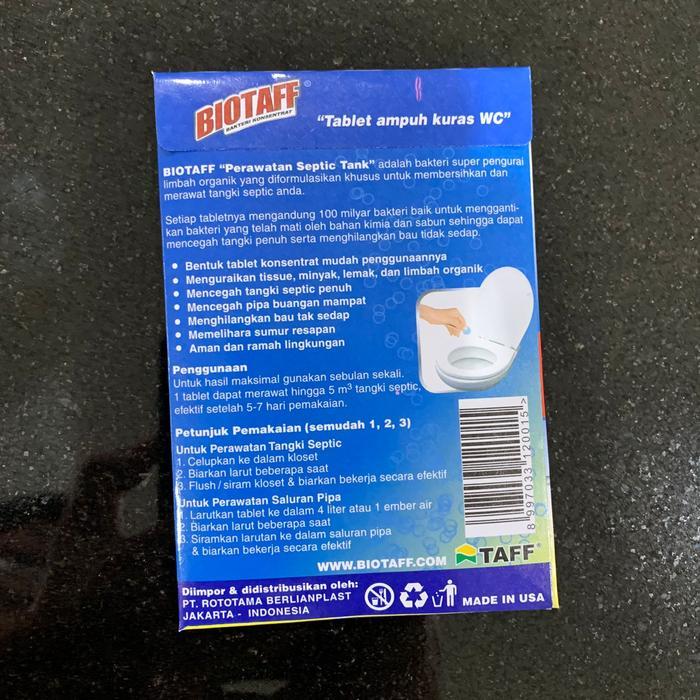 Biotaff Bakteri Septic Tank Bakteri Kuras Wc