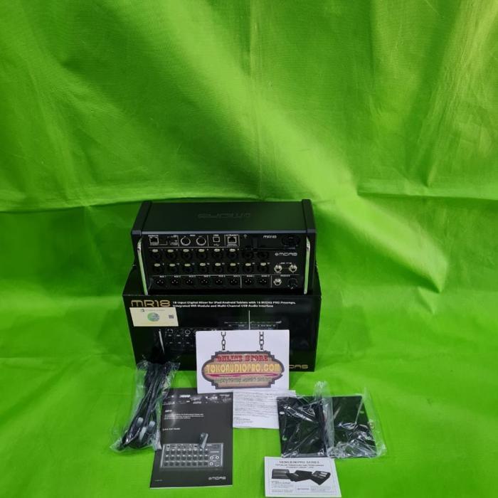 Digital Mixer Midas Mr18 18-Channel Controlled Digital Mixer Rack Case Bundle Midas Mr-18 Co