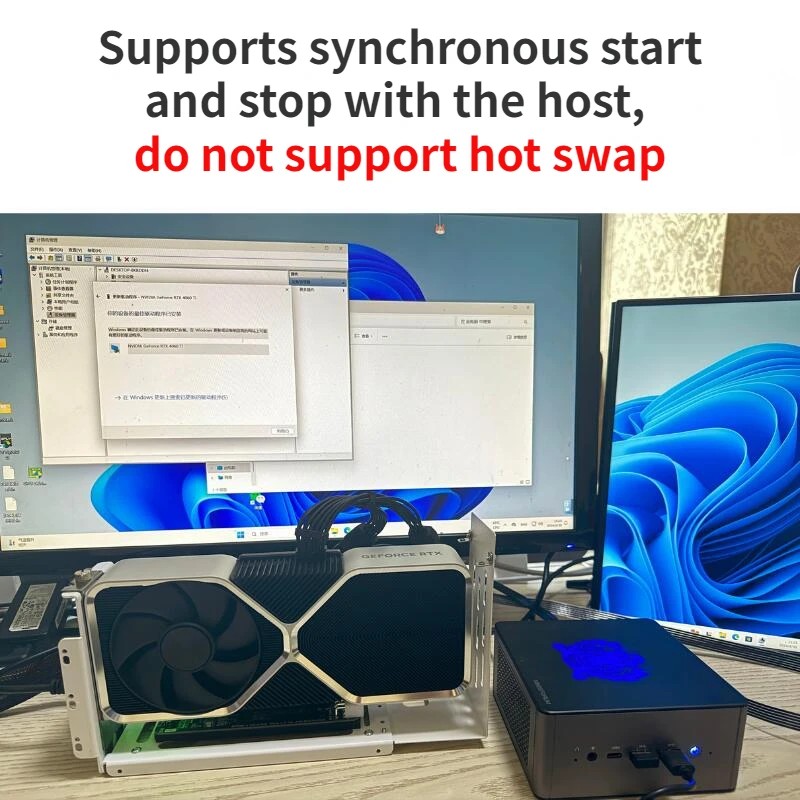 Sff8611 Oculink / M.2 Nvme Laptop Egpu Metal Case External Graphics Card 4090 Gpu Dock Pcie 4.0 X4