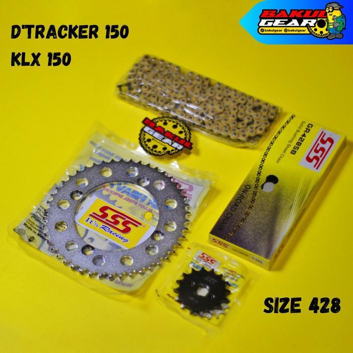 Gear Set Sss Klx Dtracker 150 Bf Gearset Rantai 428 (39-49)
