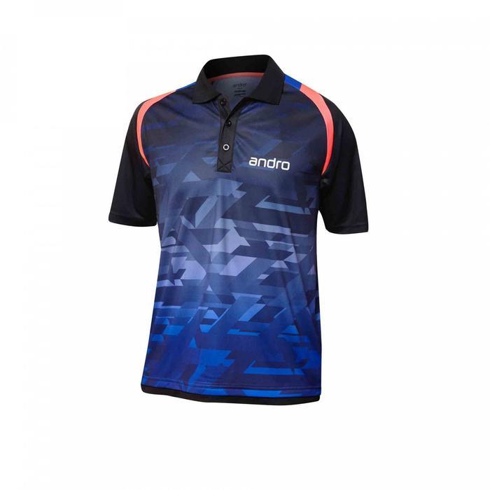 KAOS TENIS MEJA PINGPONG ANDRO MURPHY BLUE BLACK