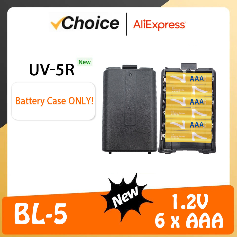 Baofeng -5R Battery Case Bl-5 Aaa Batteries Shell Extended Aa Battery Housing For -5R Dm-5R -5Re