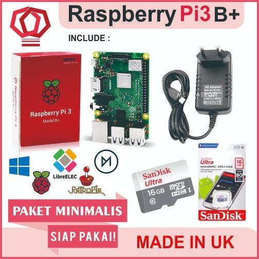 New Raspberry Pi3 Pi 3 Model b+ 3b+ Plus Paket Minimal Pi3b+