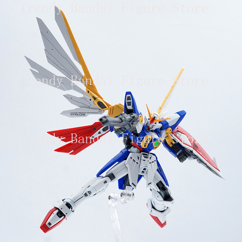 In stockBandai Genuine RG Wing GUNDAM Action Figure XXXG-01W Gundam Model Kit Wing Gundam EW Toys