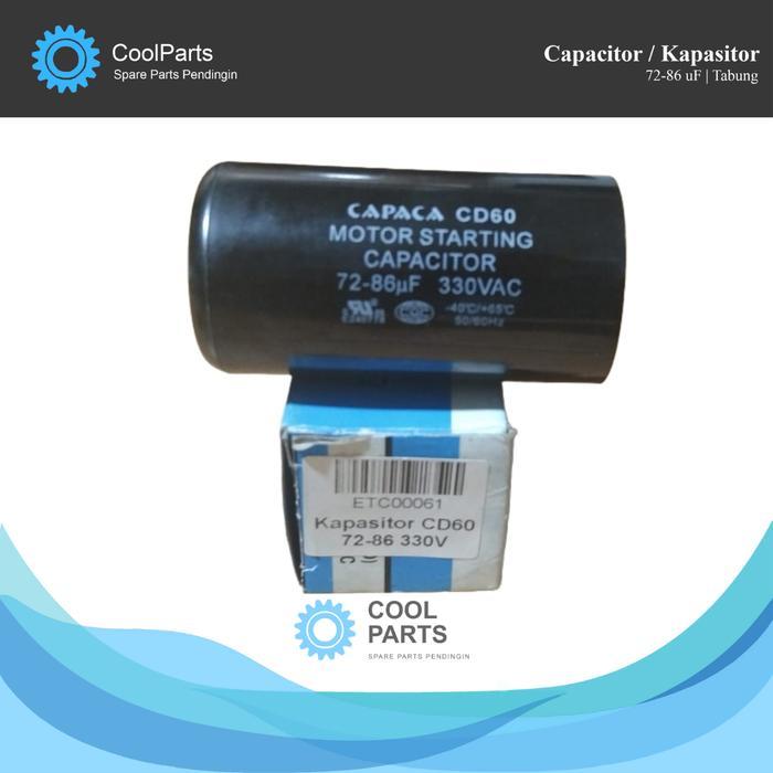 Kapasitor Starting / Capacitor Kulkas 72-86 uF