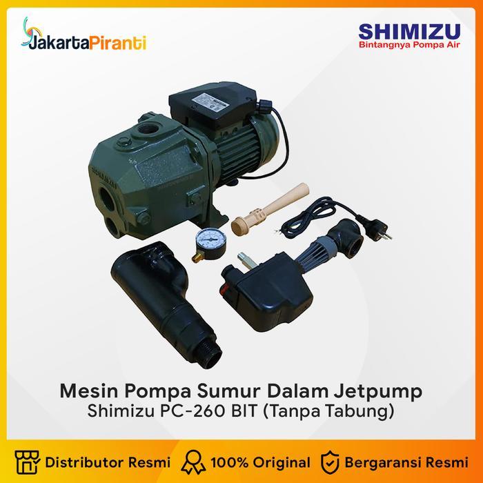 Shimizu PC-260 BIT Mesin Pompa Air Sumur Dalam Jet Pump Jetpump Otomatis 250 Watt Shimizu PC-260BIT 