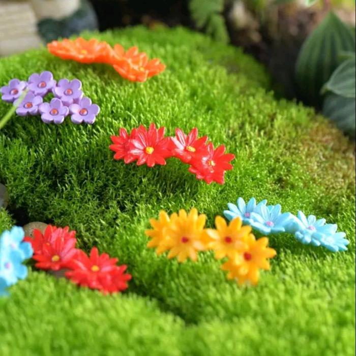 Miniatur Bunga Rumput Dekorasi Taman Landscape