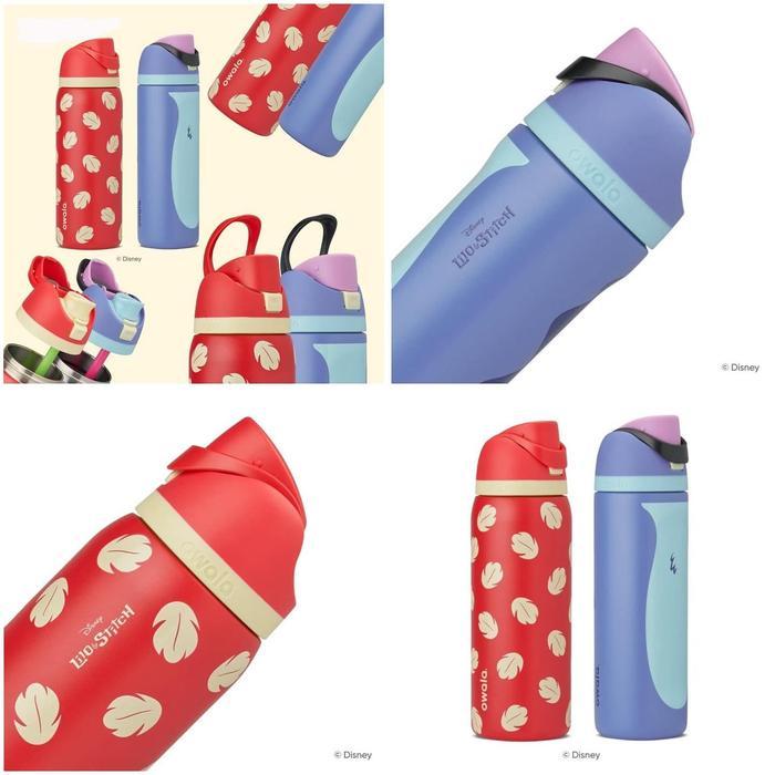 Disney Lilo and Stitch Owala Tumbler 24oz/32oz Insulated Stainless Steel Water Bottle/Confirmed