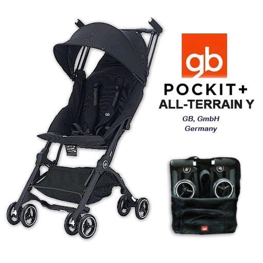 Stroller / Kereta dorong Bayi Pockit GB All terrain - black, Gb Pockit All terrain