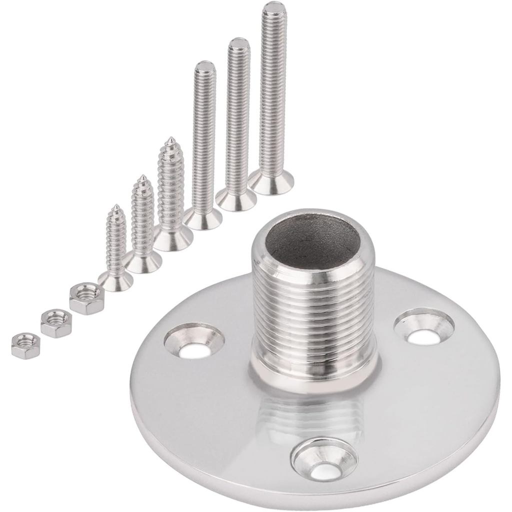 Diskon Matsutec Marine AIS GPS VHF Antenna Mounts Adjustable Base VHF Antenna Mount for Boat, 316 St