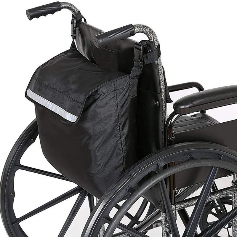 Wheelchair Storage Bag Hand Push Electric Wheelchair Bag Large Capacity Wheelchair Back Storage Bag