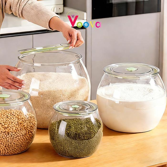 [Cod] 2 Pcs Toples Berkapasitas Besar/ Toples Besar/ Tempayan Besar/ Toples Beras Jumbo/ Toples