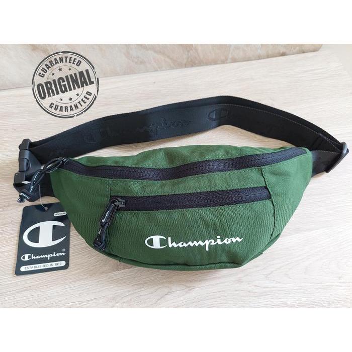 Champion Original Champion Waist Bag Pack Tas Pinggang 100% Asli Polyurethan & Polyester Tas