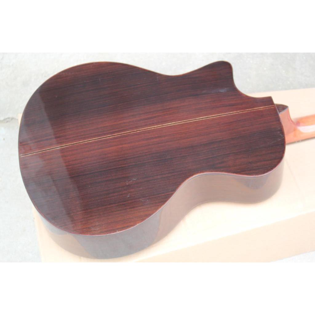 High quality solid spruce top, 41 inch cutaway coustic guitar,Abalone shell binding and inlay 916