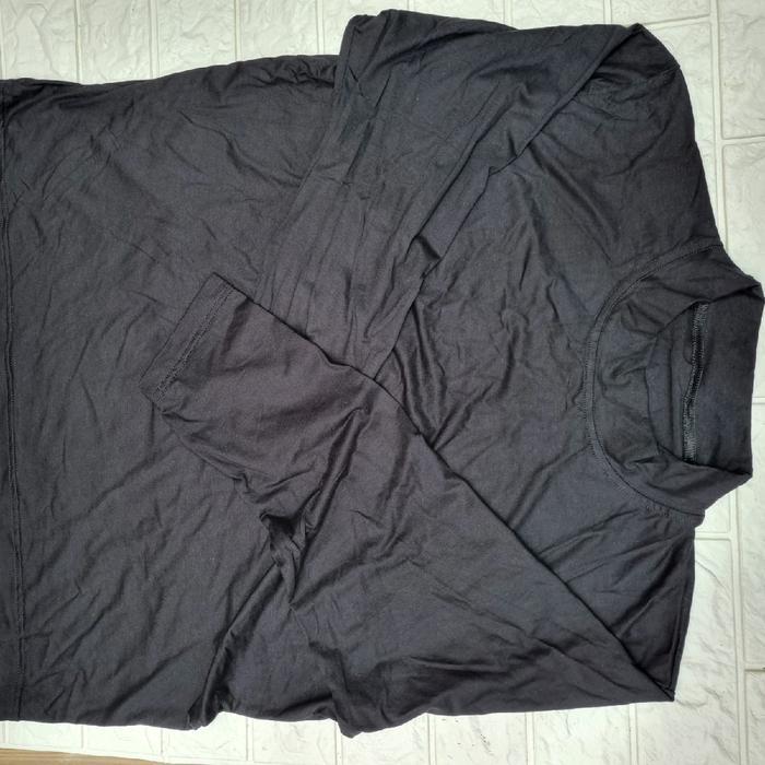 Daleman Gamis Iner Jumbo Polos Hitam Dan Atasan Inner Jumbo Bahan Rayon Spandek Dingin Katun Deker