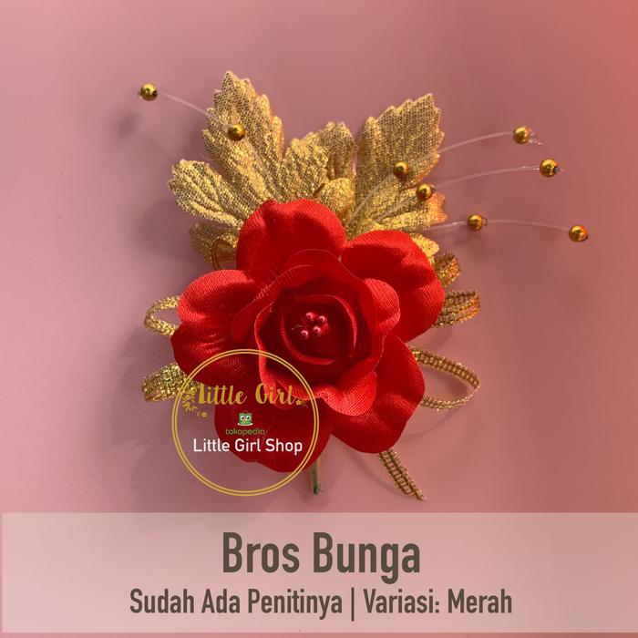 Korsase Bunga Dada - Tanda Panitia - Pernikahan Wedding - Bros Bunga - Little Girl Shop