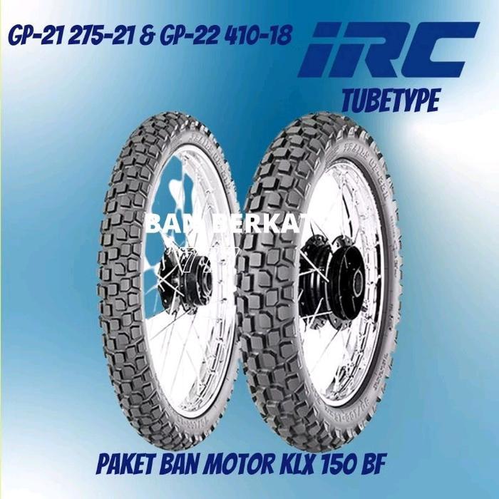 Paket Ban Motor Klx 150 Bf / Irc Gp21 275-21 Gp22 410-18