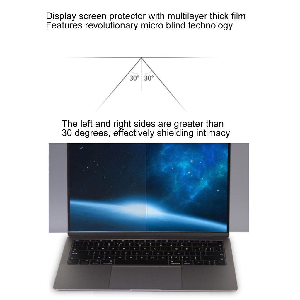 24 Inch Computer Privacy Screen Filter Blue Light Screen Protector Film Anti Peep Eye Caring High
