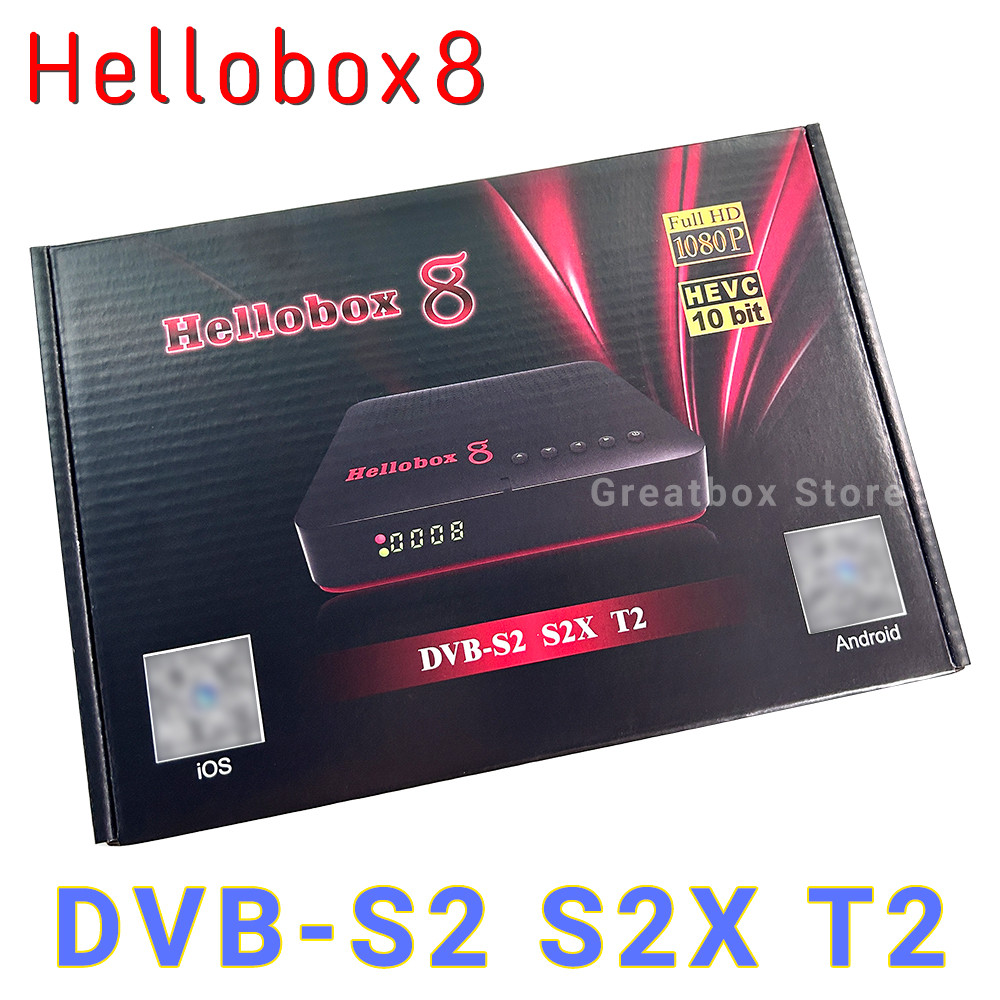 Hellobox 8 Satellite Receiver DVB Player hellobox8 Built-in WiFi DVB-S2 S2X T2/C H.265 HEVC Full HD