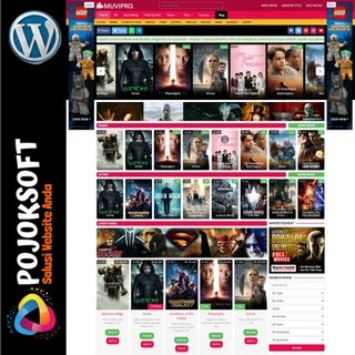 MUVIPRO WORDPRESS THEME MIRIP LAYARKACA21 LK21 (Lifetime License/ Selamanya)