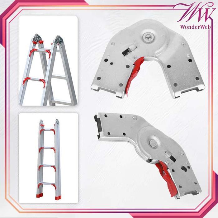 Engsel Lipat Tangga Aluminium Engsel Tangga Lipat Penguncian Ladder Folding Joint Head Engsel Lipat