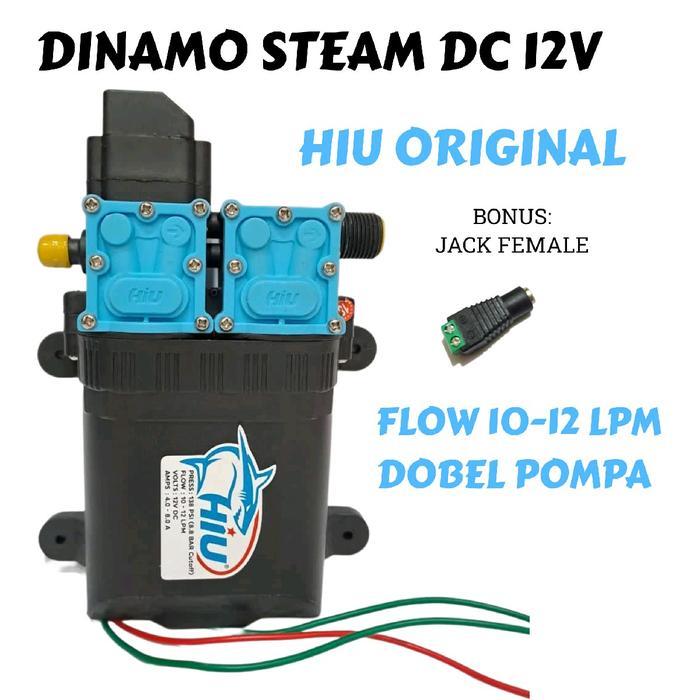 Mesin Steam Dobel Pompa Hiu 10-12Lpm High Pressure