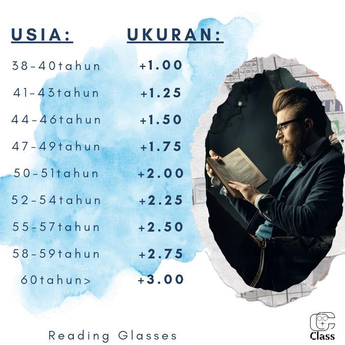 Kacamata Baca Plus 75045 Dove Pria Anti Radiasi Blueray