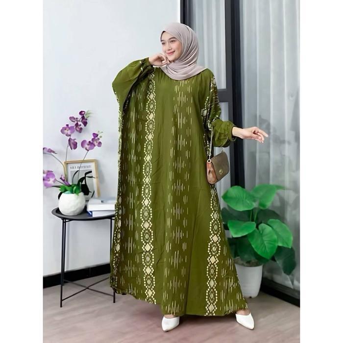 Gamis Kaftan Motif Lalidi Kaftan Jumbo Ld 180 Cm Bahan Rayon Premium Bahan Adem Nyaman Kaftan Wanita