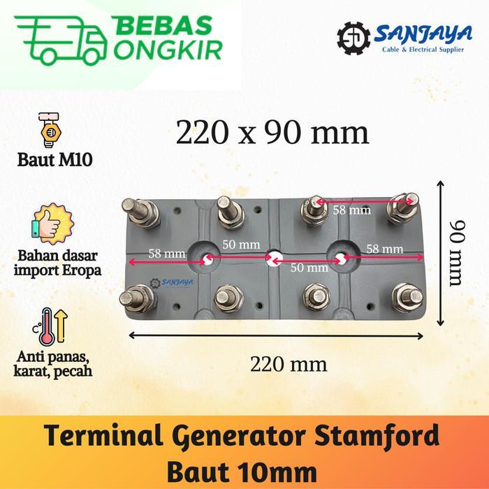 Terminal Dinamo Generator Stamford Baut 10mm M10 220x90MM