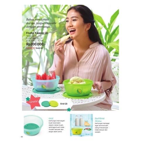 SIAPKIRIM Tupperware fruity keeper (2) wadah toples buah promo READY STOCK