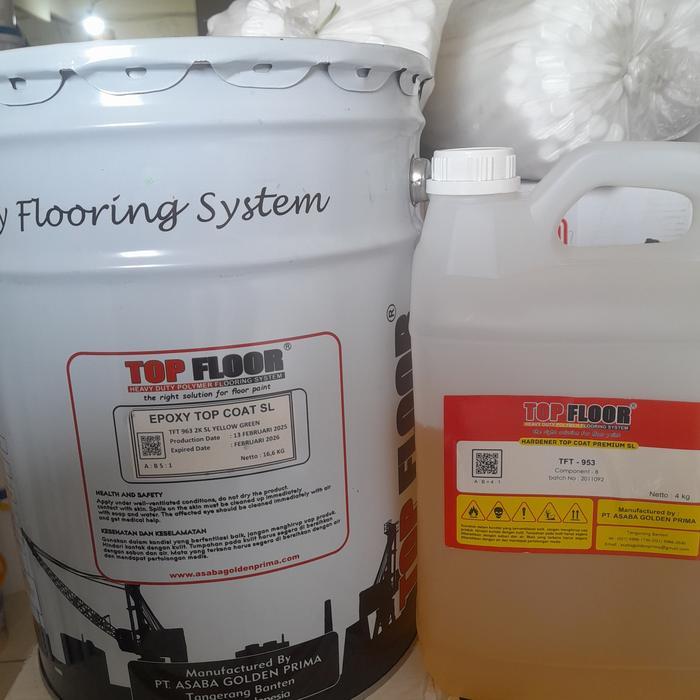 Epoxy Lantai TopFloor / Top Coat SL Yellow Green 20kg Set