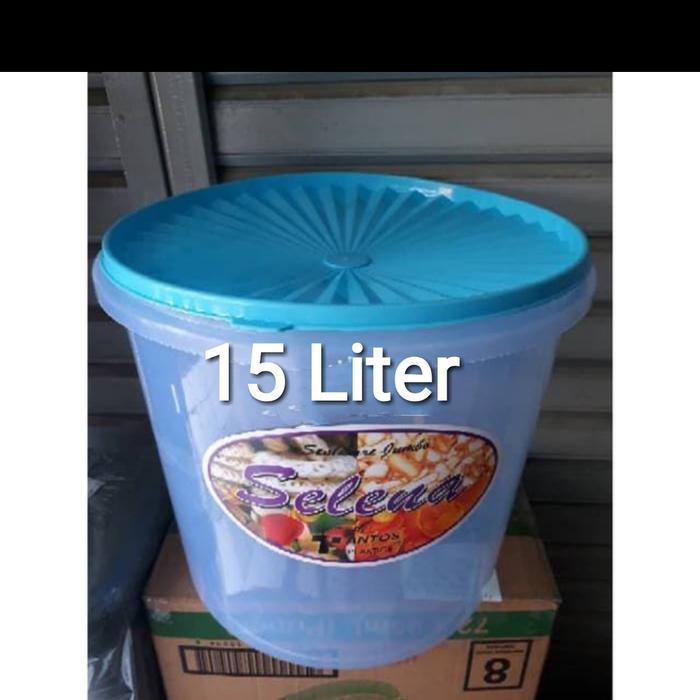Toples Kerupuk 15 Liter/Toples Plastik Selena Tantos/Sealware 15Liter