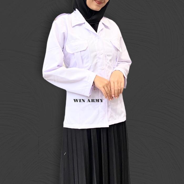 ASLI Baju Dinas Putih Wanita Baju PDH Putih Seragam PNS Putih Wanita Baju Putih