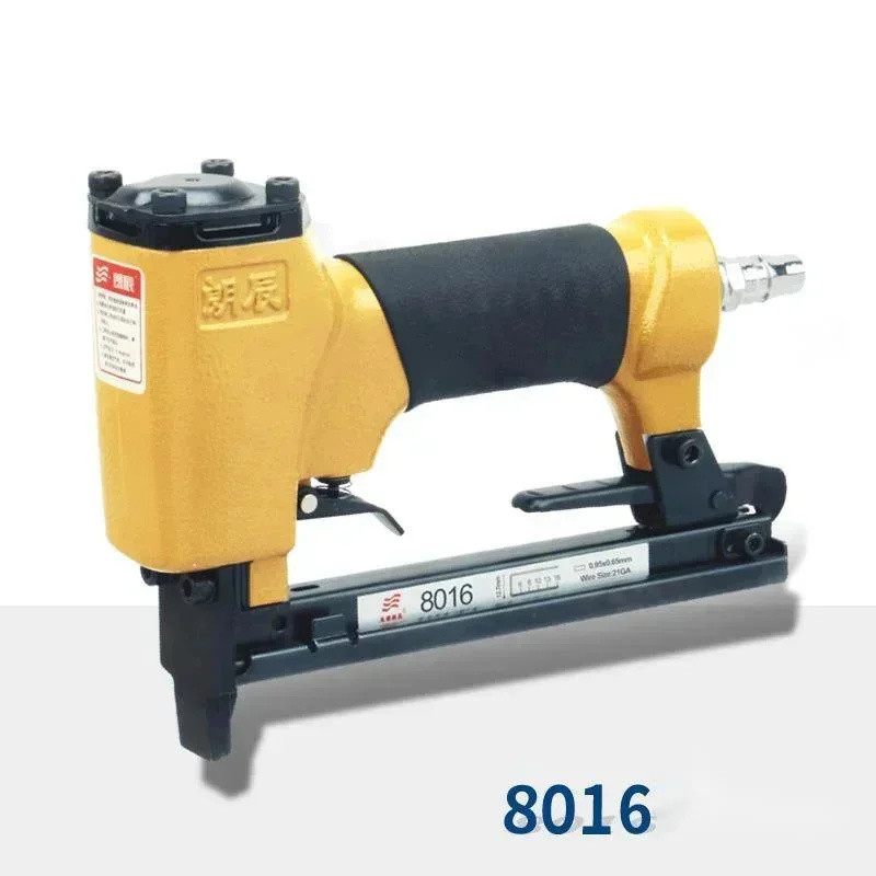 Jual 4-7kgf/cm² Code Nail Gun 8016 Pneumatic Nail Gun U-shaped Nail Gun Steel Clip Nail Gun For Furn
