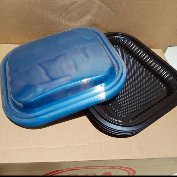 Mika Nampan Plastik Kue 1722 Uk Persegi +Tutup / Mika Kotak Nampan Bolu / Tray Kue