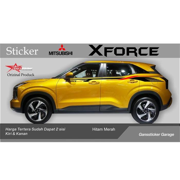 sticker mitsubishi xforce 2023 2024 aksesoris xforce 2023 2024