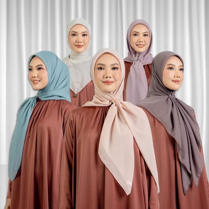 KEISHA PARIS ELZATTA Hijab Polos Premium Include Hologram