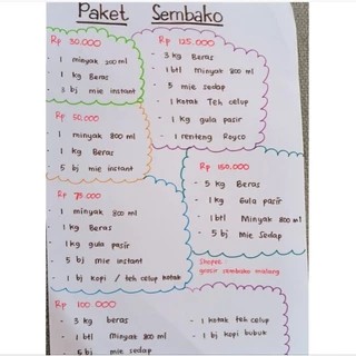PAKET SEMBAKO / PAKET SEMBAKO MURAH / Paket Sembako MALANG / Paket Sembako Lebaran / Paket Sembako R