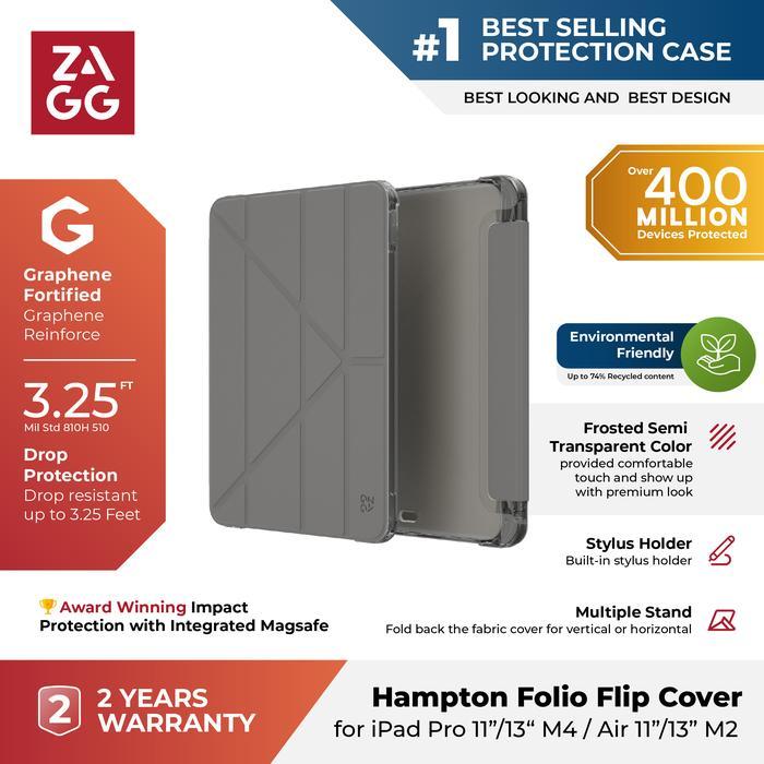 Zagg Hampton Folio Case iPad Pro 11 / 13 inch M4 2024 Flip Cover