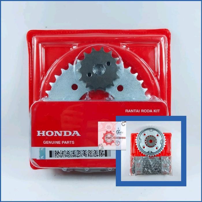 Gear Set + Rantai Ahm Honda Revo Absolute, Blade, New, Revo Fit, Revo Fi Kww Motorcycle